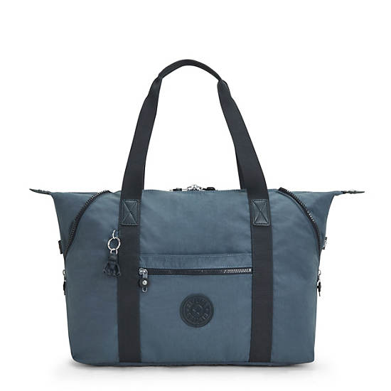 Kipling Art Medium Iconic Tote Çanta Lacivert Gri | TR 1448YX